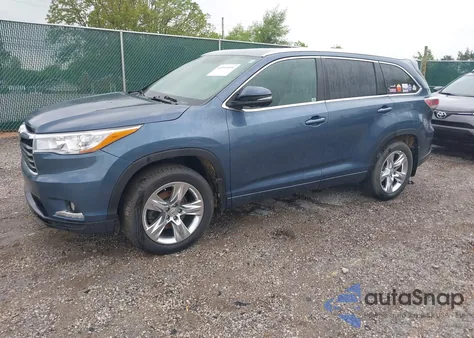 2014 Toyota Highlander Limited V6 из США, поврежденный, VIN 5TDDKRFHXES021214